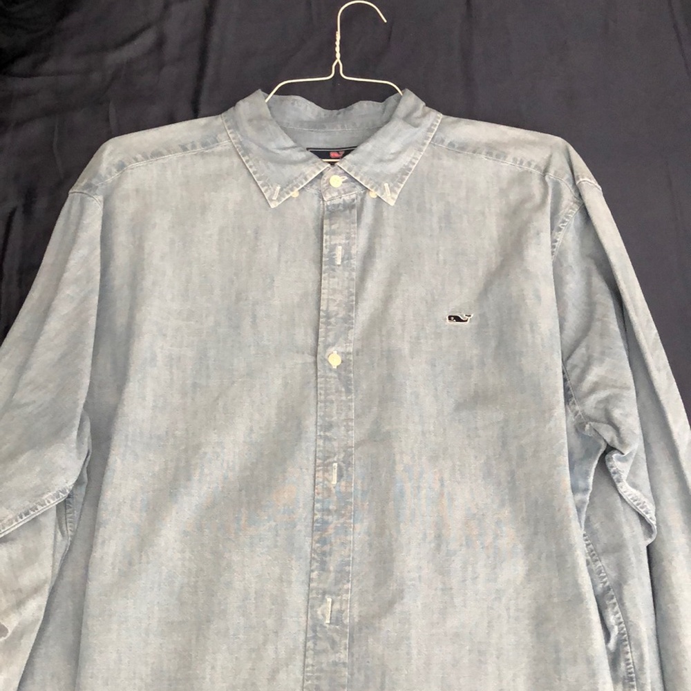 Denim classic fit whale shirt Vineyard Vines XL long sleeve.